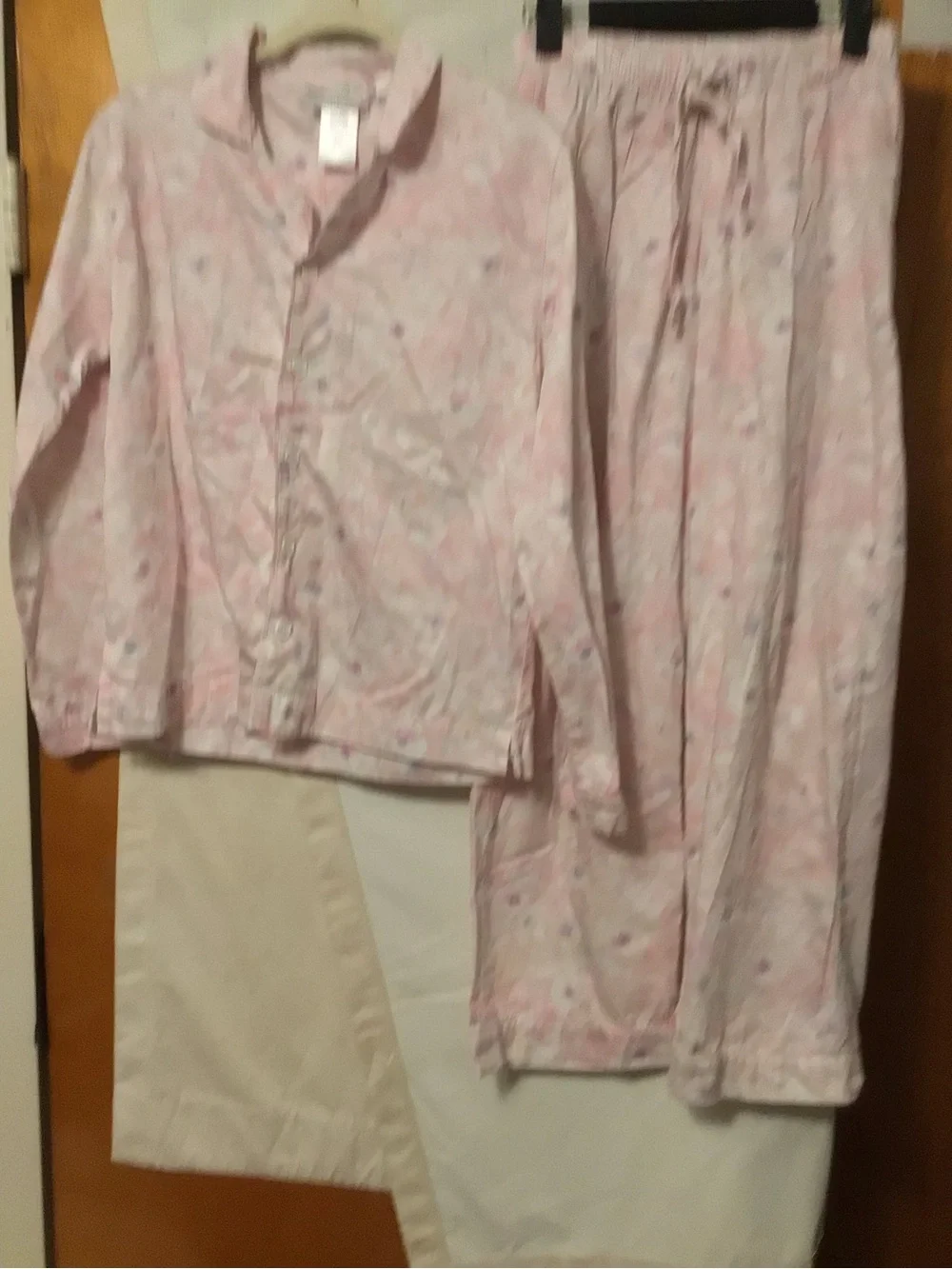 Monique Lhuillier & Pottery Barn  Teen 100% pajama pastel  print set SZ S
